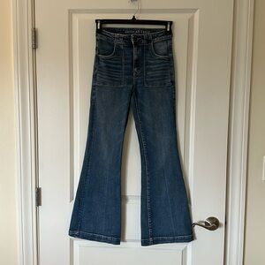 AE Next Level Super High-Waisted Flare Jean